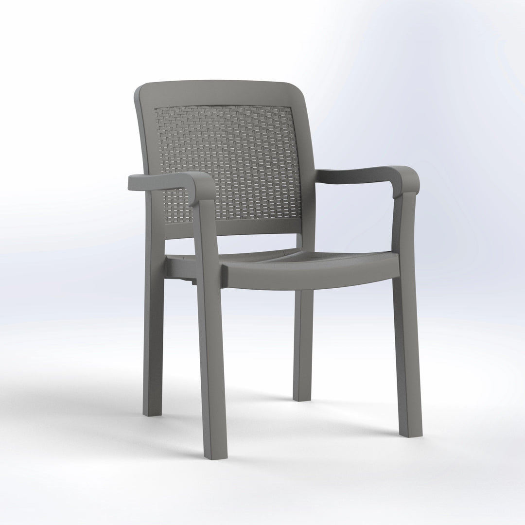 LORD | RATTAN BACK CHAIR WITH ARMS