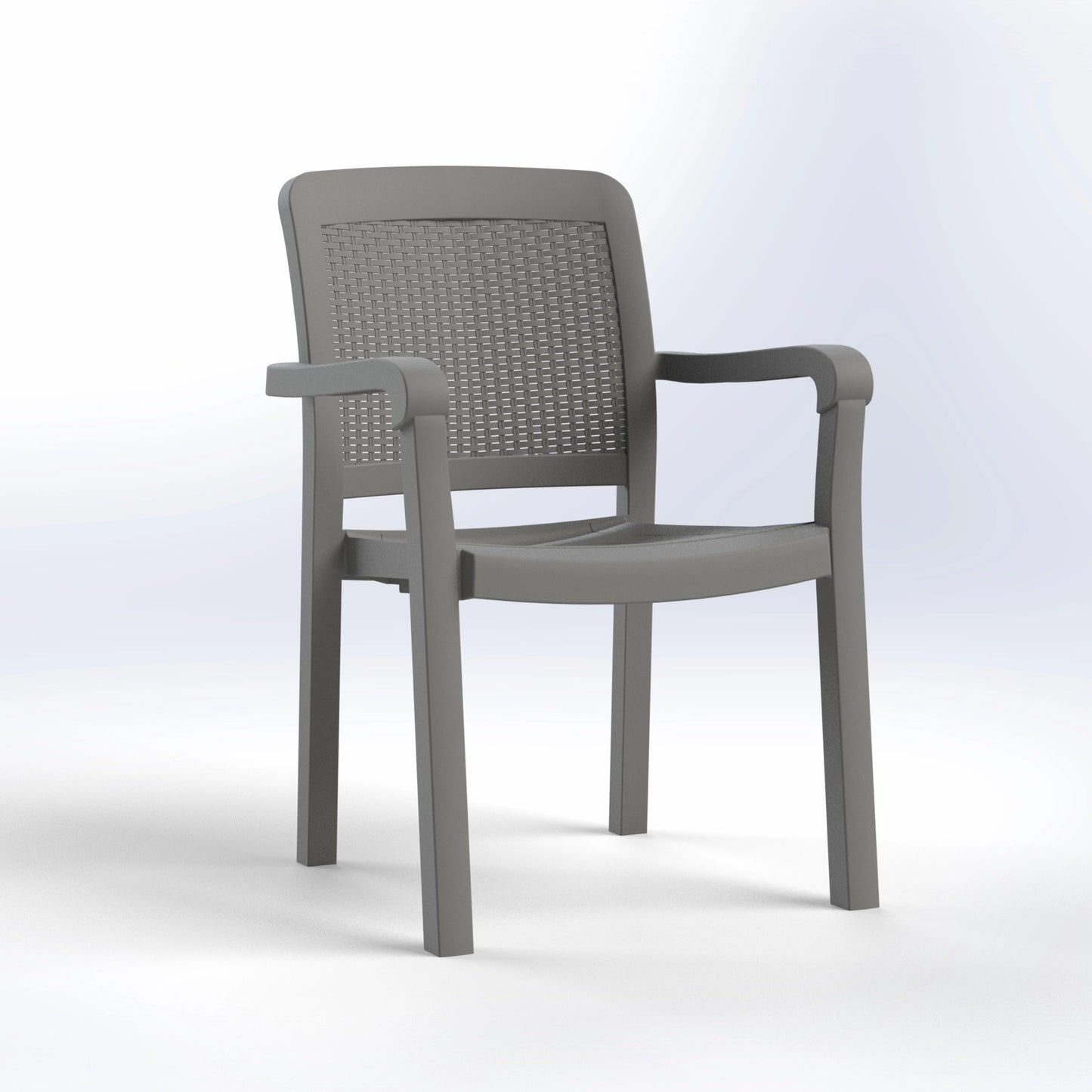 LORD | RATTAN BACK CHAIR WITH ARMS