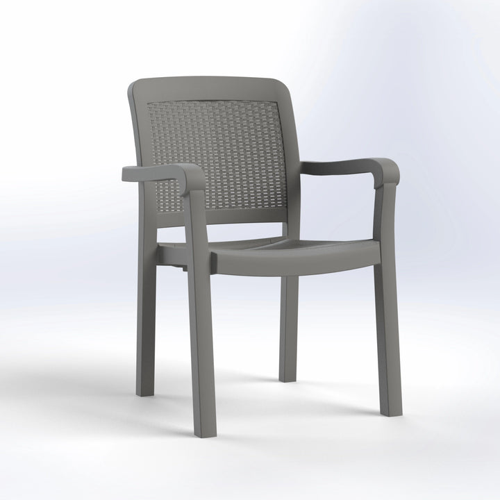 LORD | RATTAN BACK CHAIR WITH ARMS