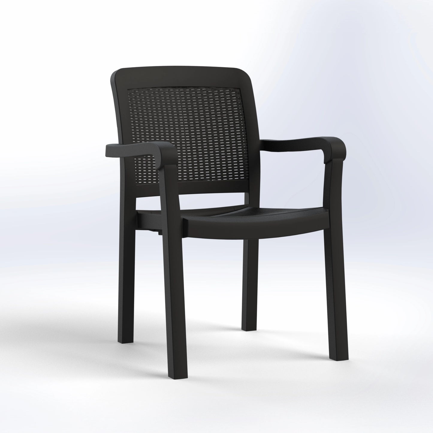 LORD | RATTAN BACK CHAIR WITH ARMS