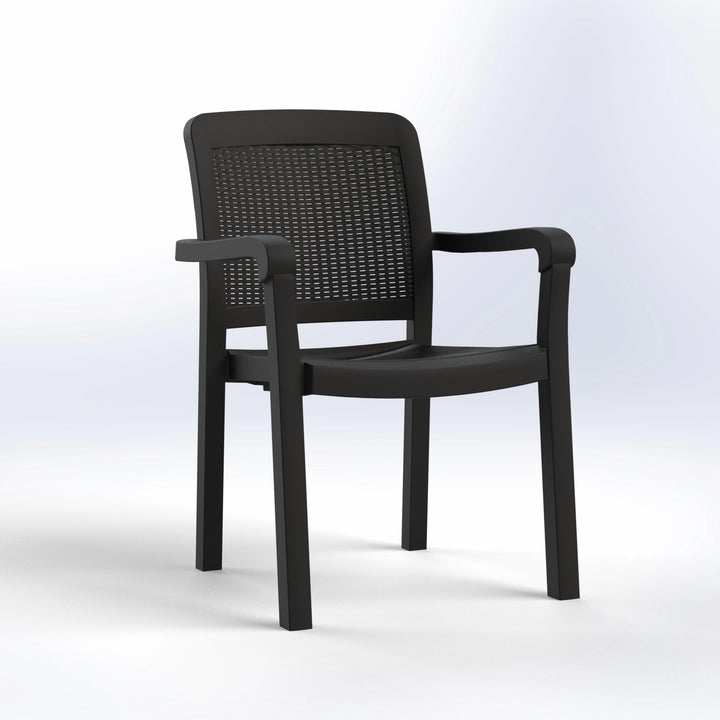 LORD | RATTAN BACK CHAIR WITH ARMS