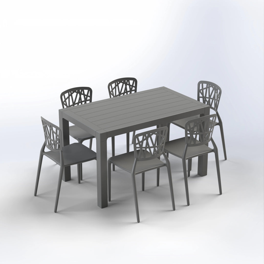 BATROUN SET | 6 CHAIRS WITH TABLE