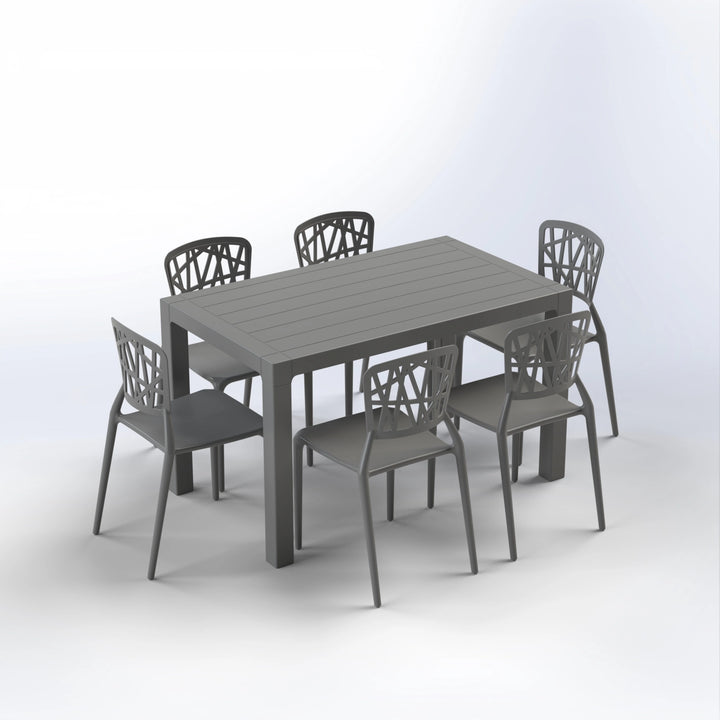 BATROUN SET | 6 CHAIRS WITH TABLE