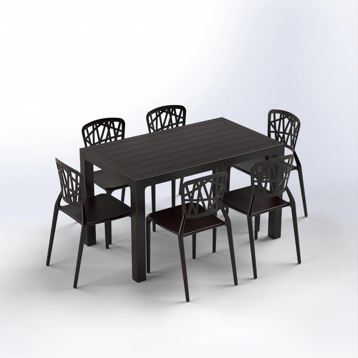 BATROUN SET | 6 CHAIRS WITH TABLE