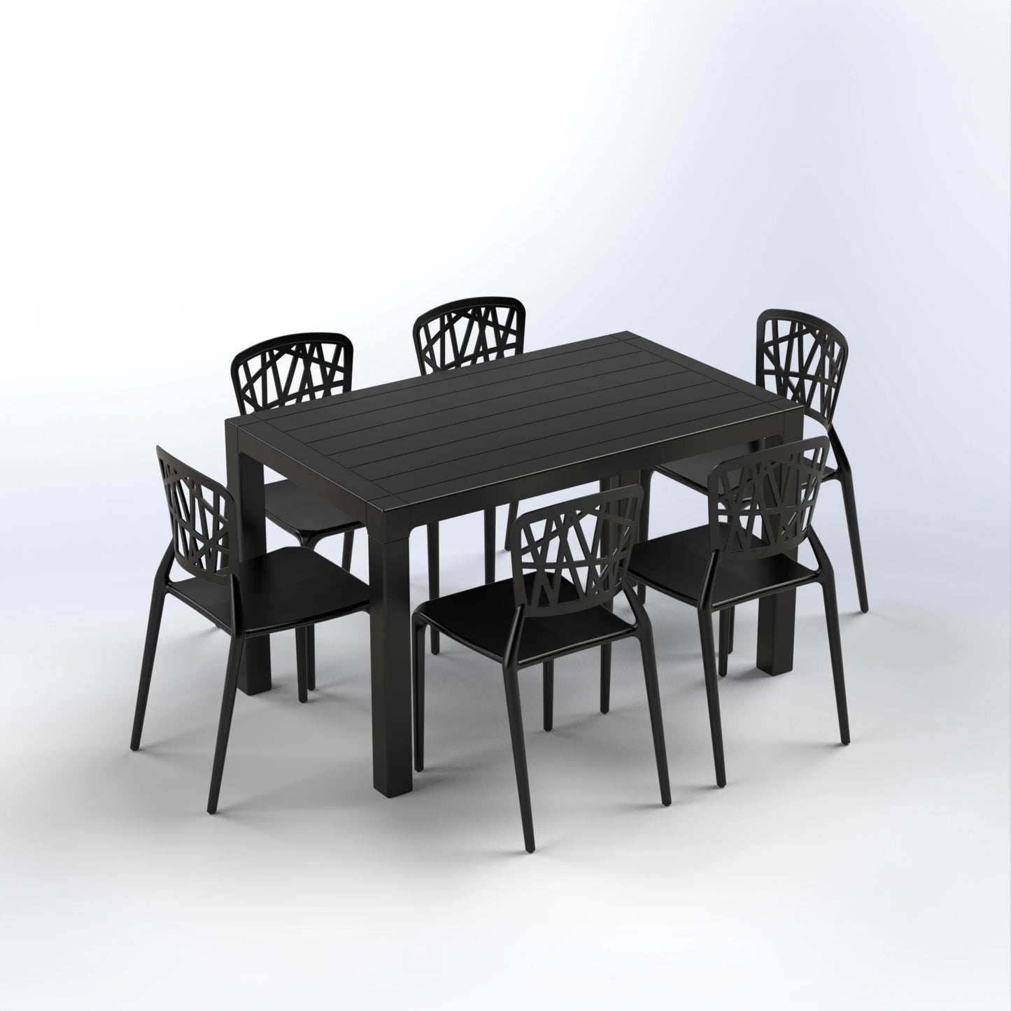 BATROUN SET | 6 CHAIRS WITH TABLE