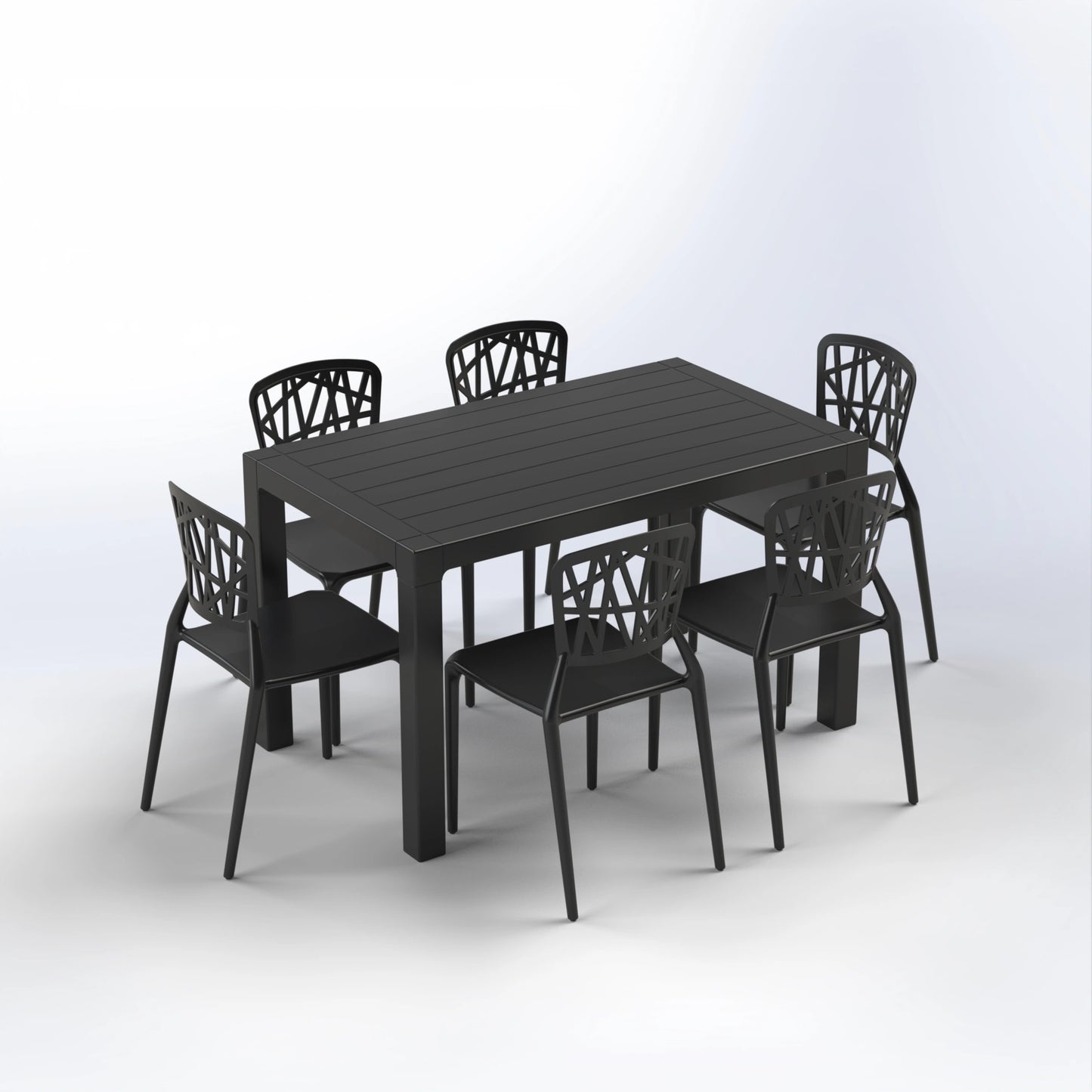 BATROUN SET | 6 CHAIRS WITH TABLE