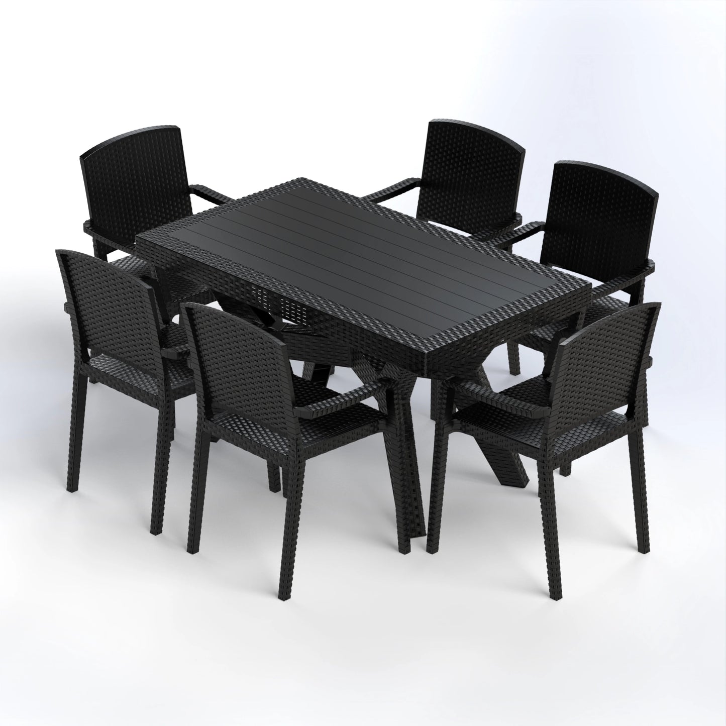 JOUNIEH SET | 6 CHAIRS & RECTANGULAR TABLE