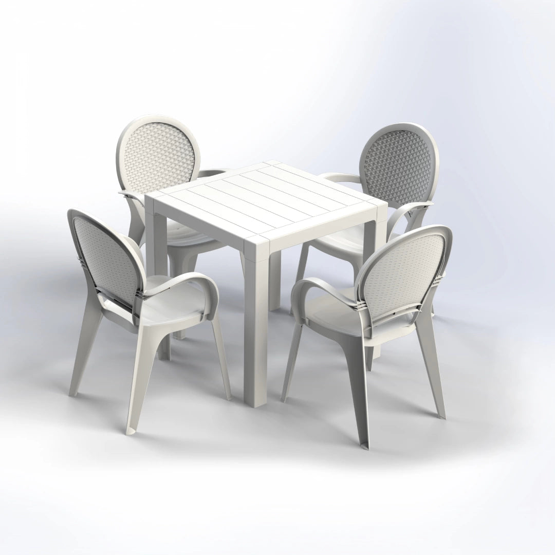 DINING SET | TABLE WITH 4 CHAIRS