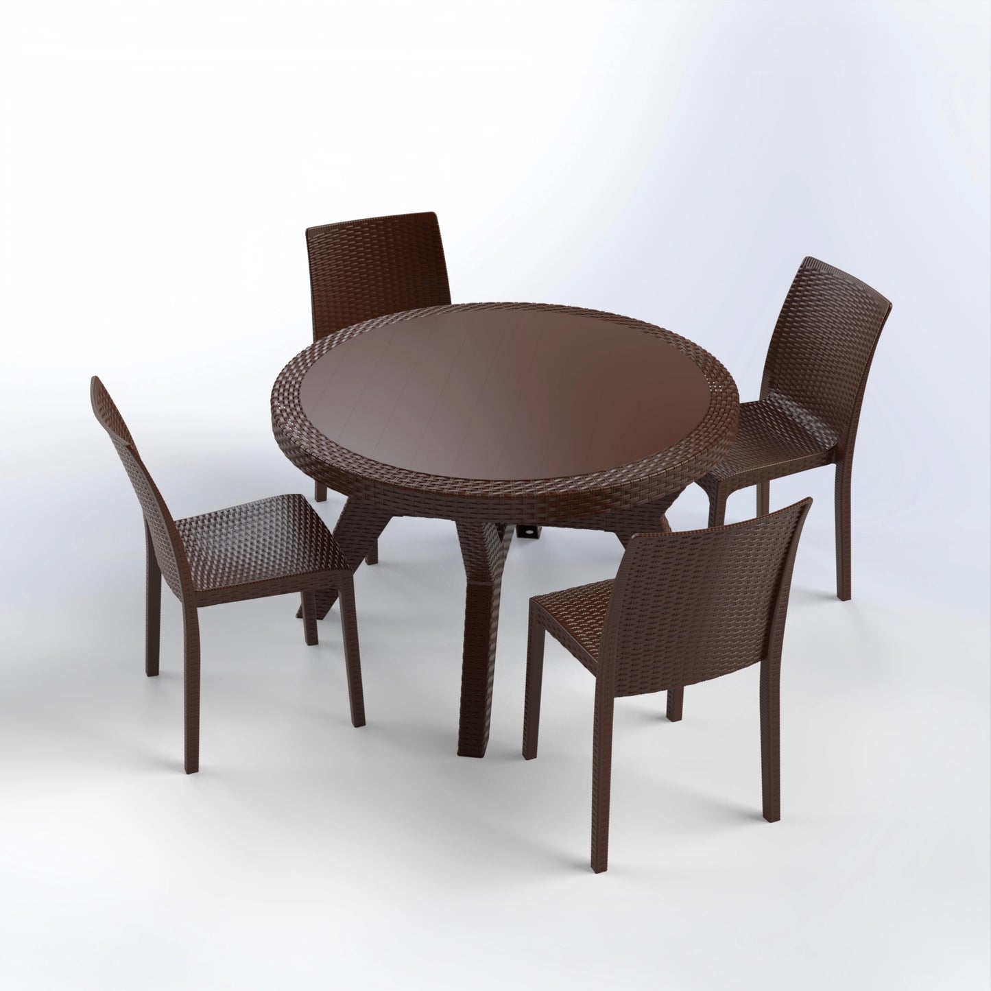 NABATIEH SET | 4 CHAIRS AND ROUND TABLE