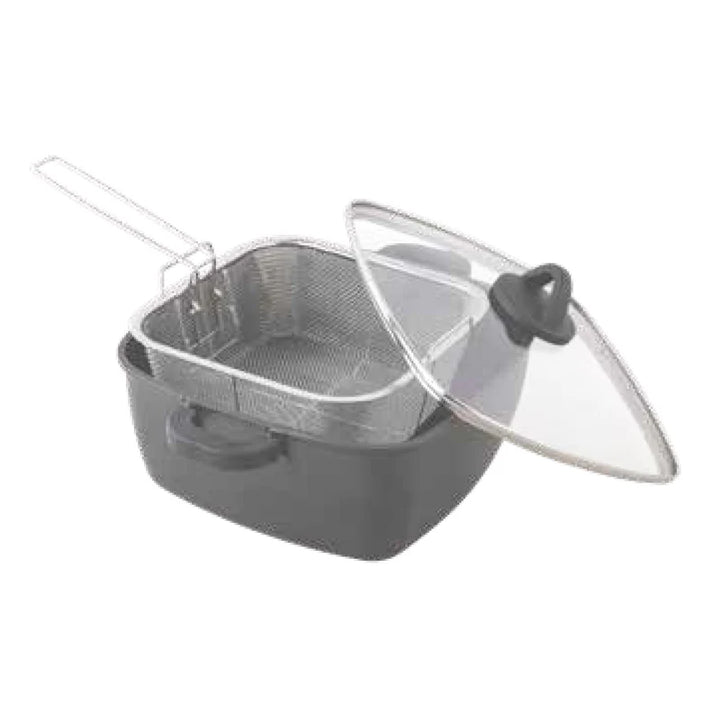 GeBe VENUS FRYER POT W/LID & FRYING BASKET 28x28cm