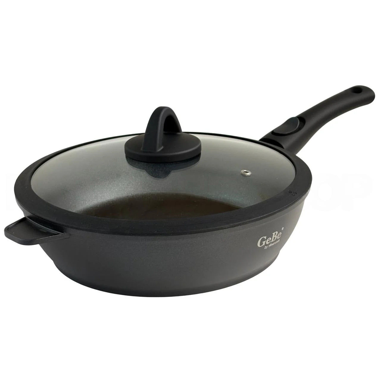 GeBe Deep Fry Pan W/ Detachabel Handle
+ Silicone Glass Lid
