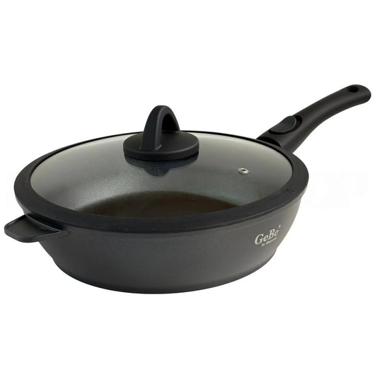 GeBe Deep Fry Pan W/ Detachabel Handle
+ Silicone Glass Lid