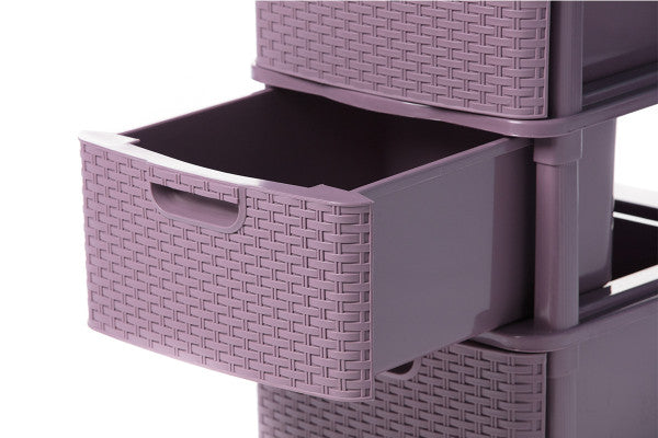 Family Rattan 4 Storage Drawers