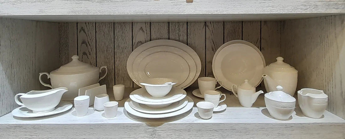 PHOENIX LUXURIOUS DINNER SET (White Embossed)