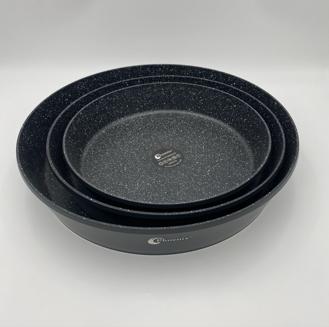 Phoenix, 3 pcs Granite Round pan