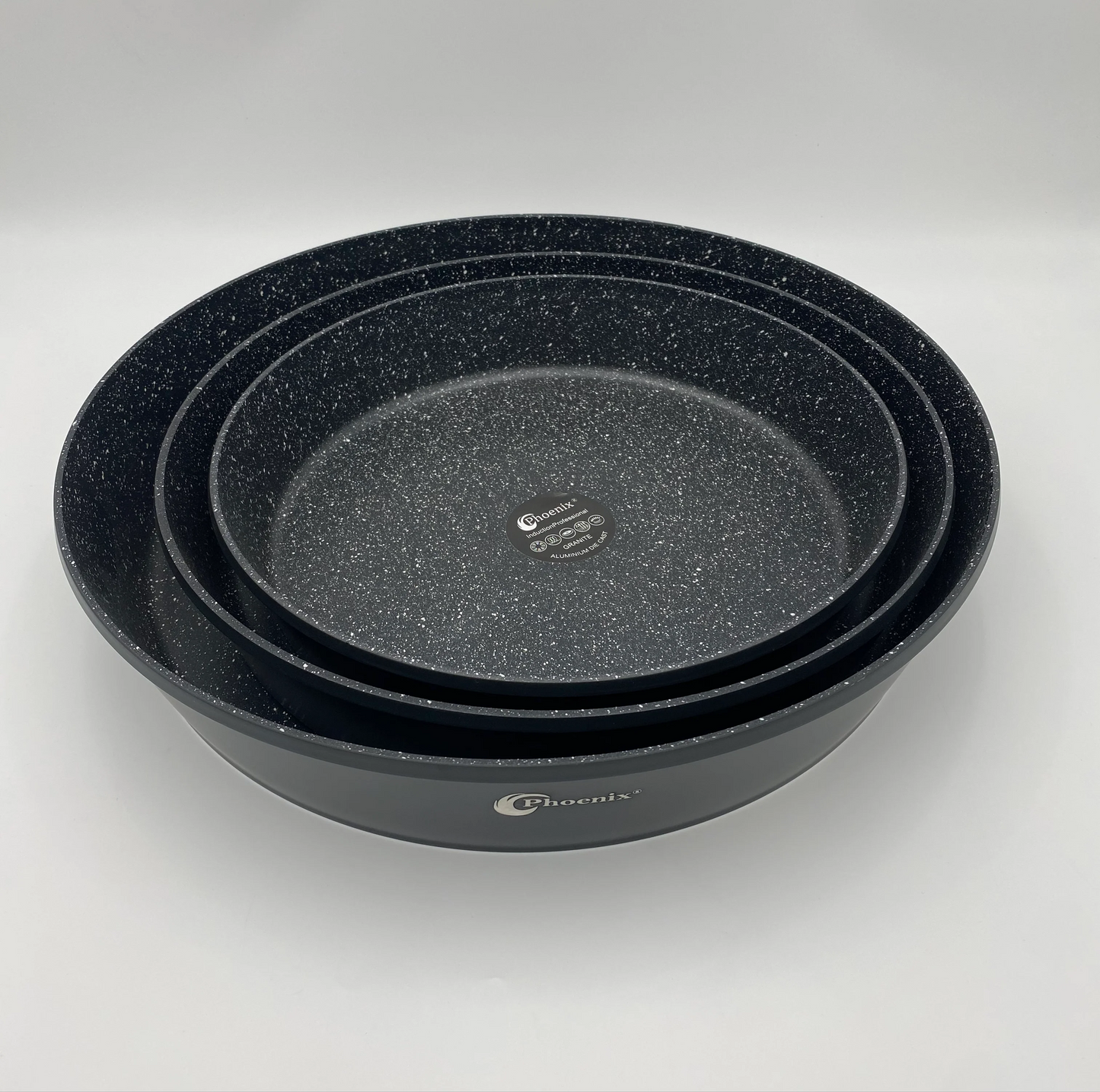 Phoenix, 3 pcs Granite Round pan