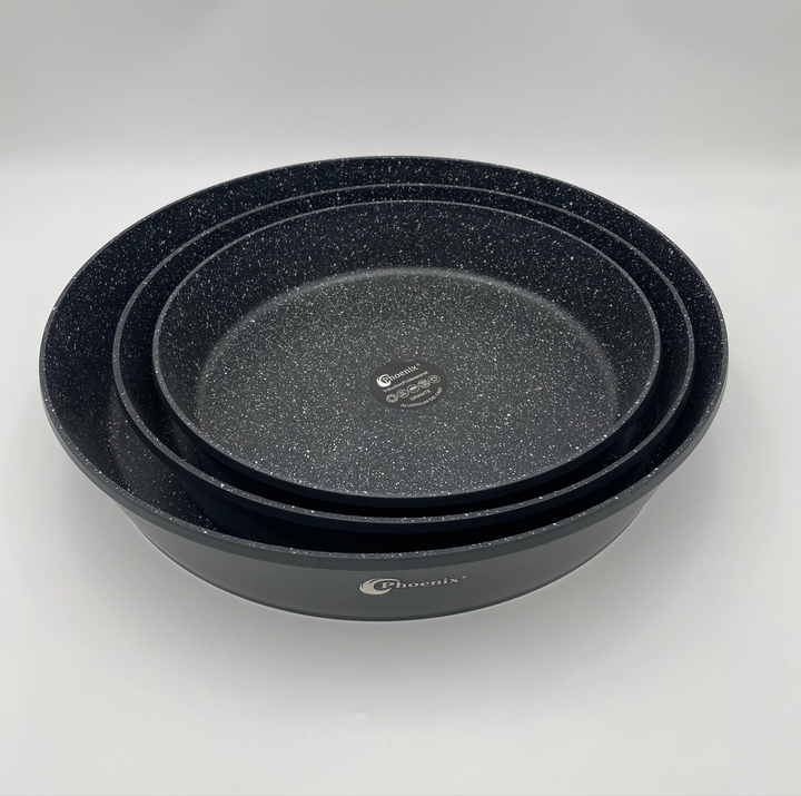 Phoenix, 3 pcs Granite Round pan