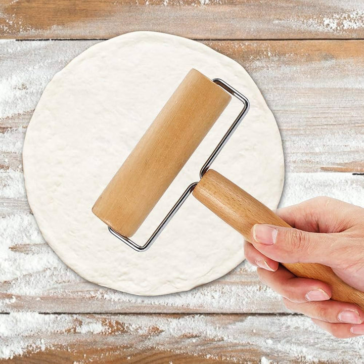 Phoenix , Wooden T-Shaped Rolling Pin With Handle