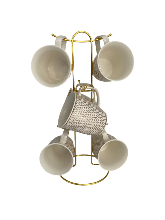 Phoenix, 6 pcs Mug Cup Set With Stand