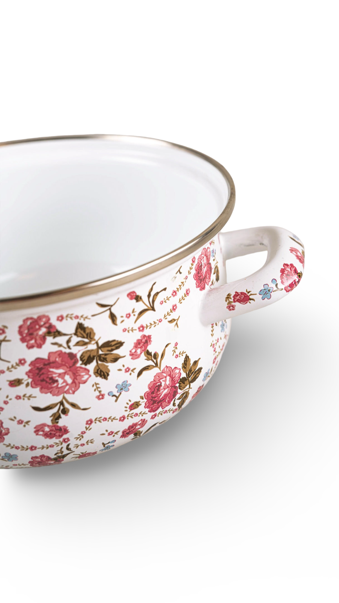 Flower Pattern Deep Pots in 5pcs.