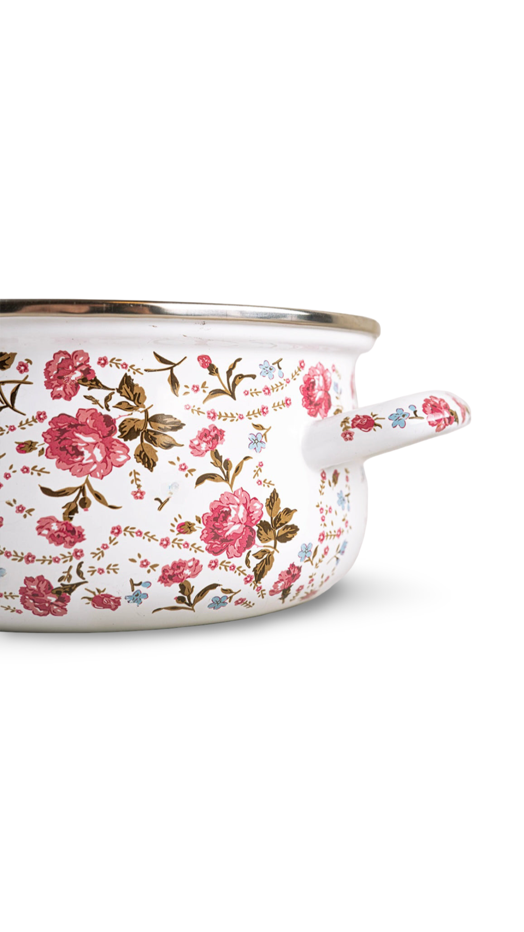 Flower Pattern Deep Pots in 5pcs.