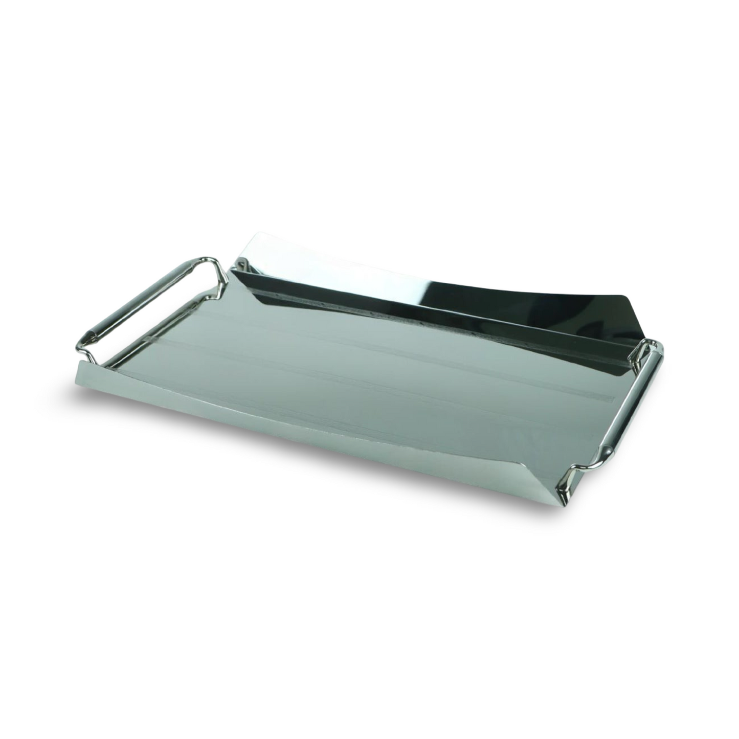 Silver Stainless Steel Serving Tray