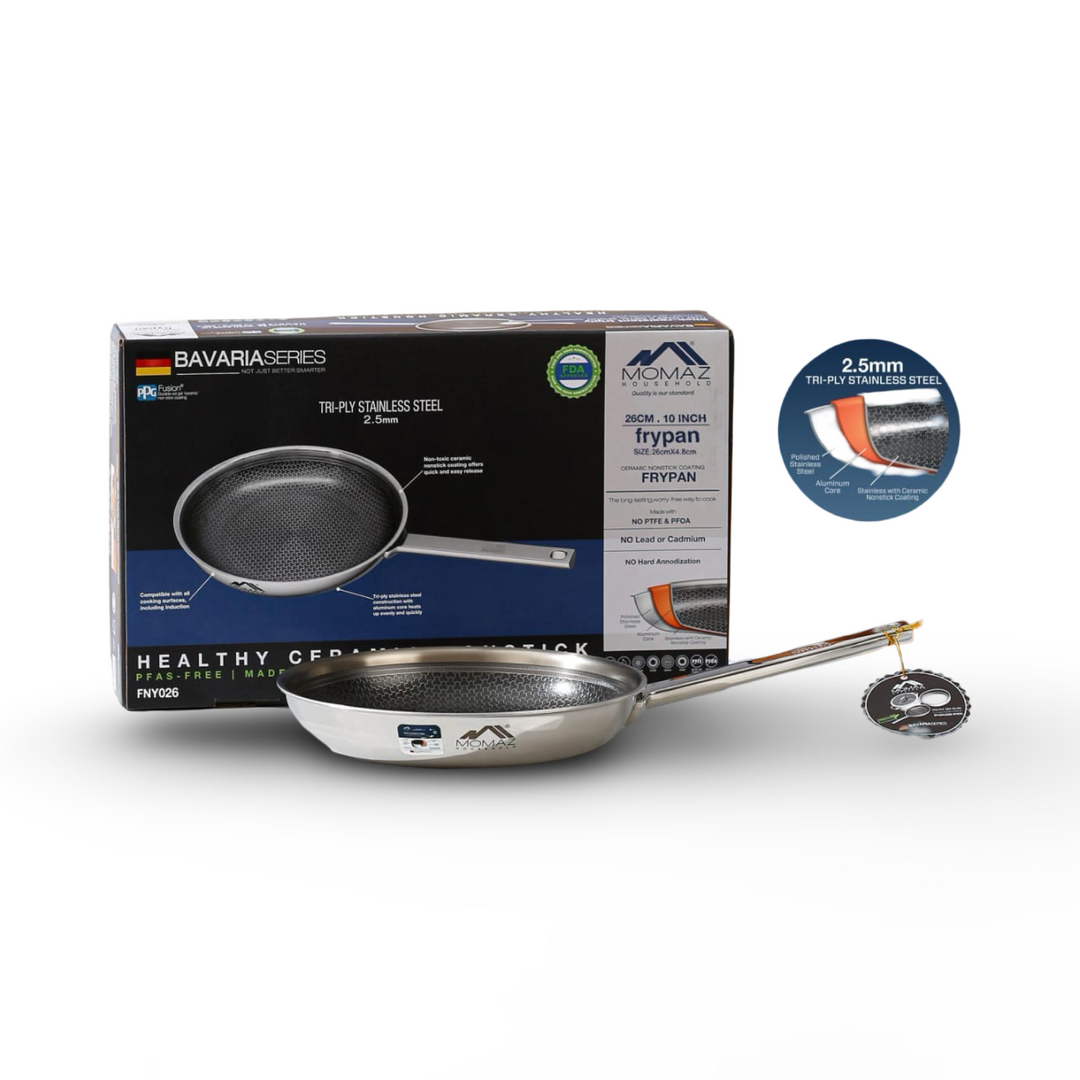Momaz Stainless Steel Frying Pan