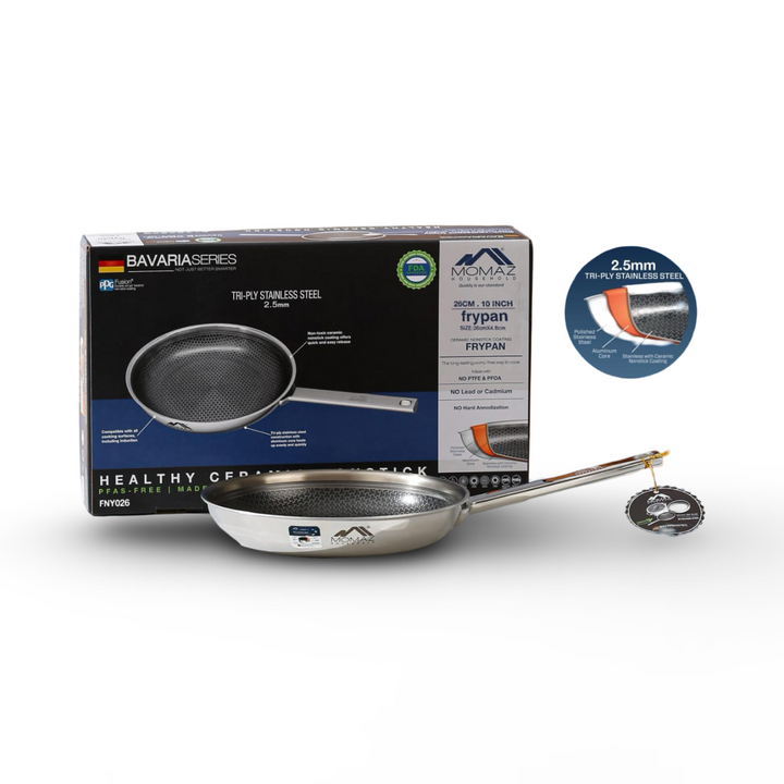 Momaz Stainless Steel Frying Pan