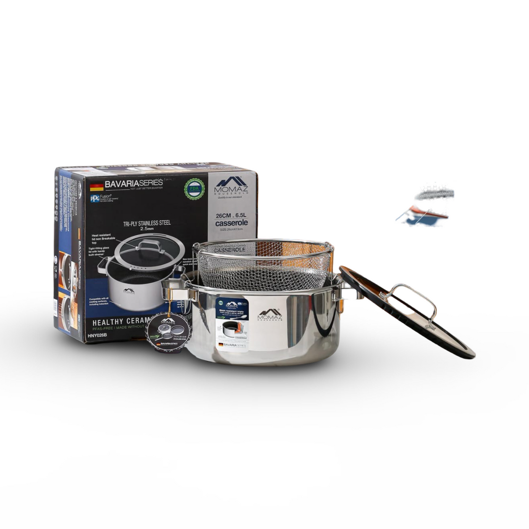 Momaz Stainless Steel Potato Fryer 26cm