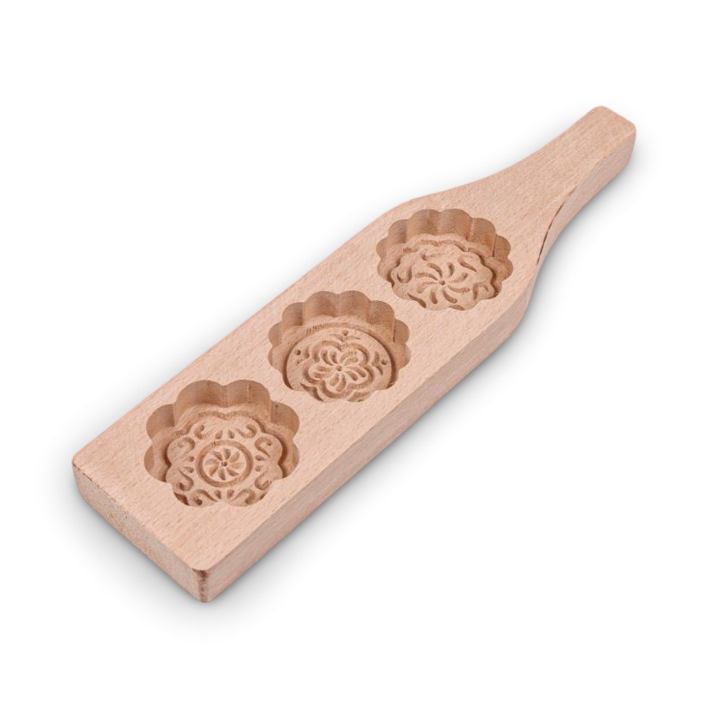 Momaz maamoul Wood Triangular Mold 29x3cm