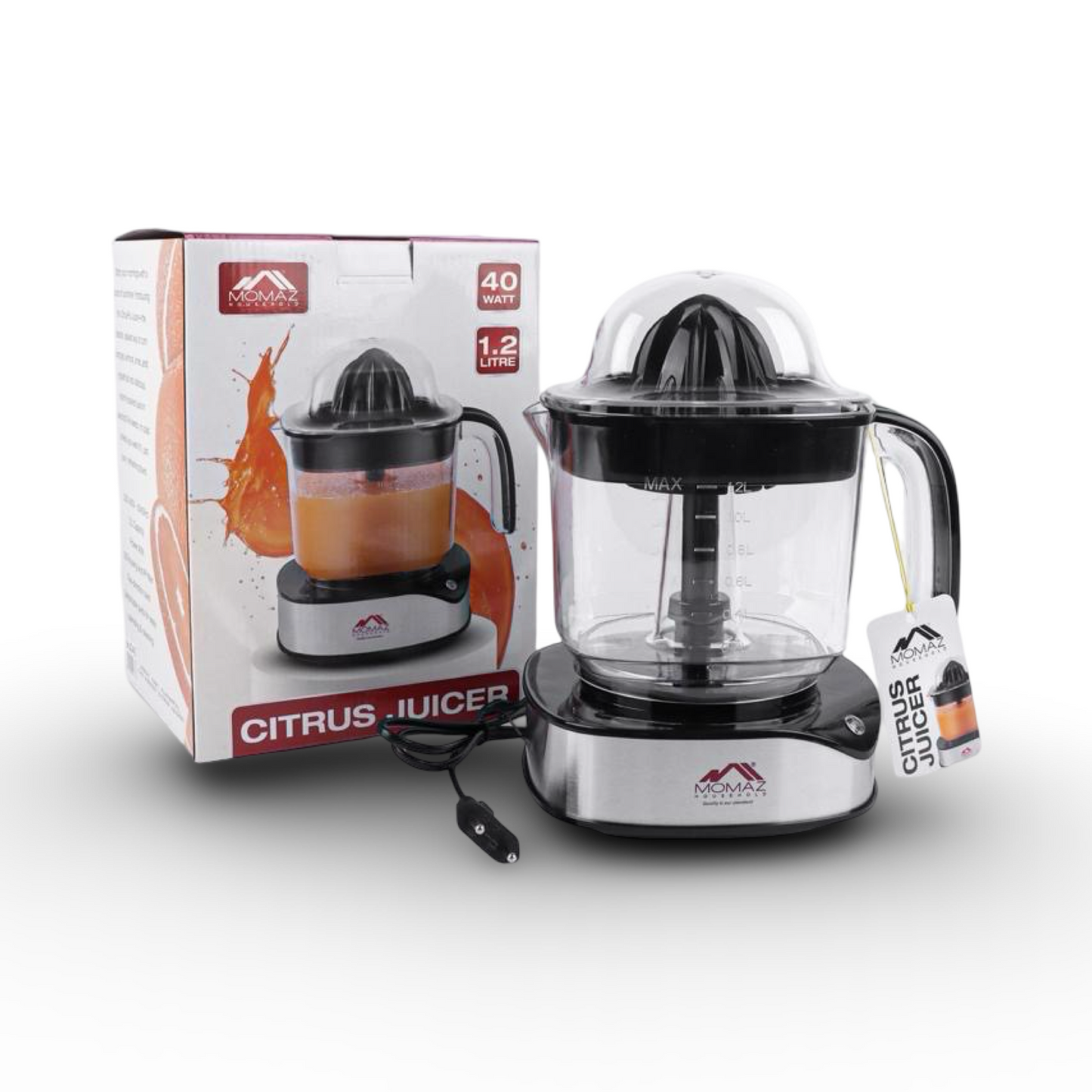 Momaz Electric Lemon Juicer 40W 1.2L
