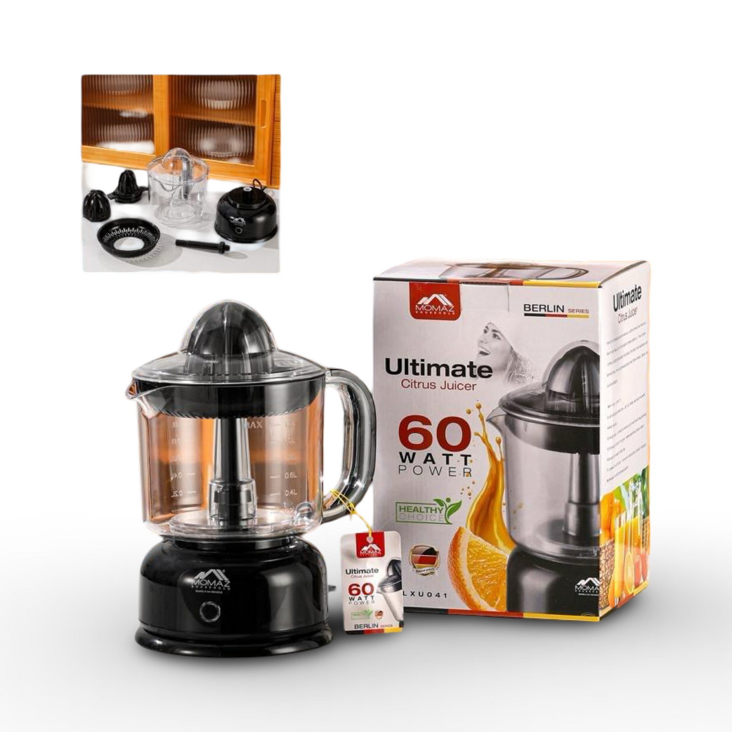 Momaz Electric Lemon Juicer 60W 1L