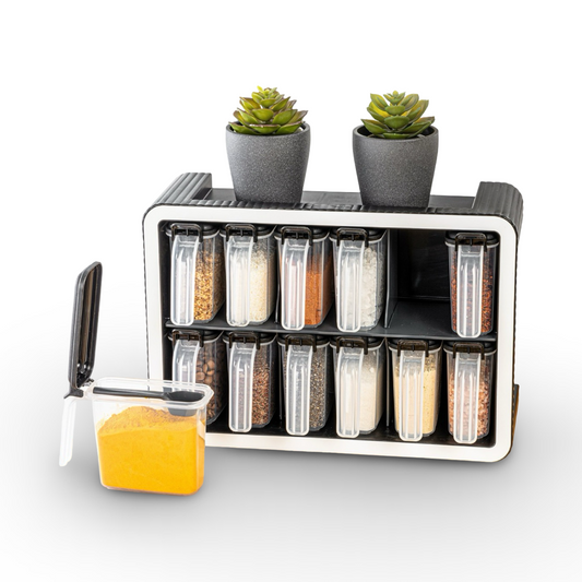 Momaz 12-Piece Plastic Spice Set