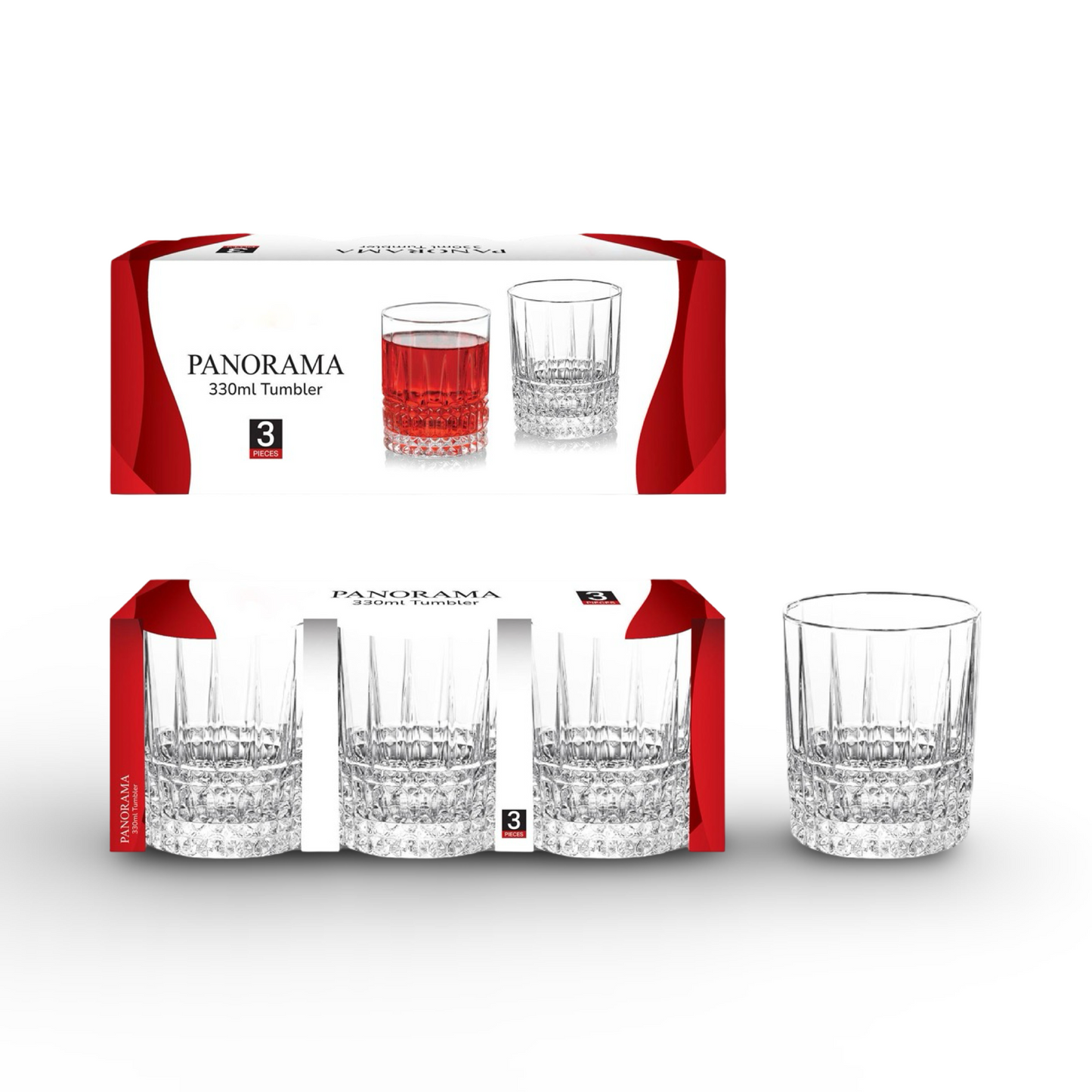 Momaz Panorama Drink Cups 12Pcs 330ML