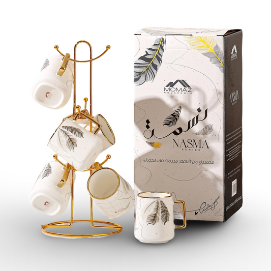 Momaz Mug Set With Stand 6PCS