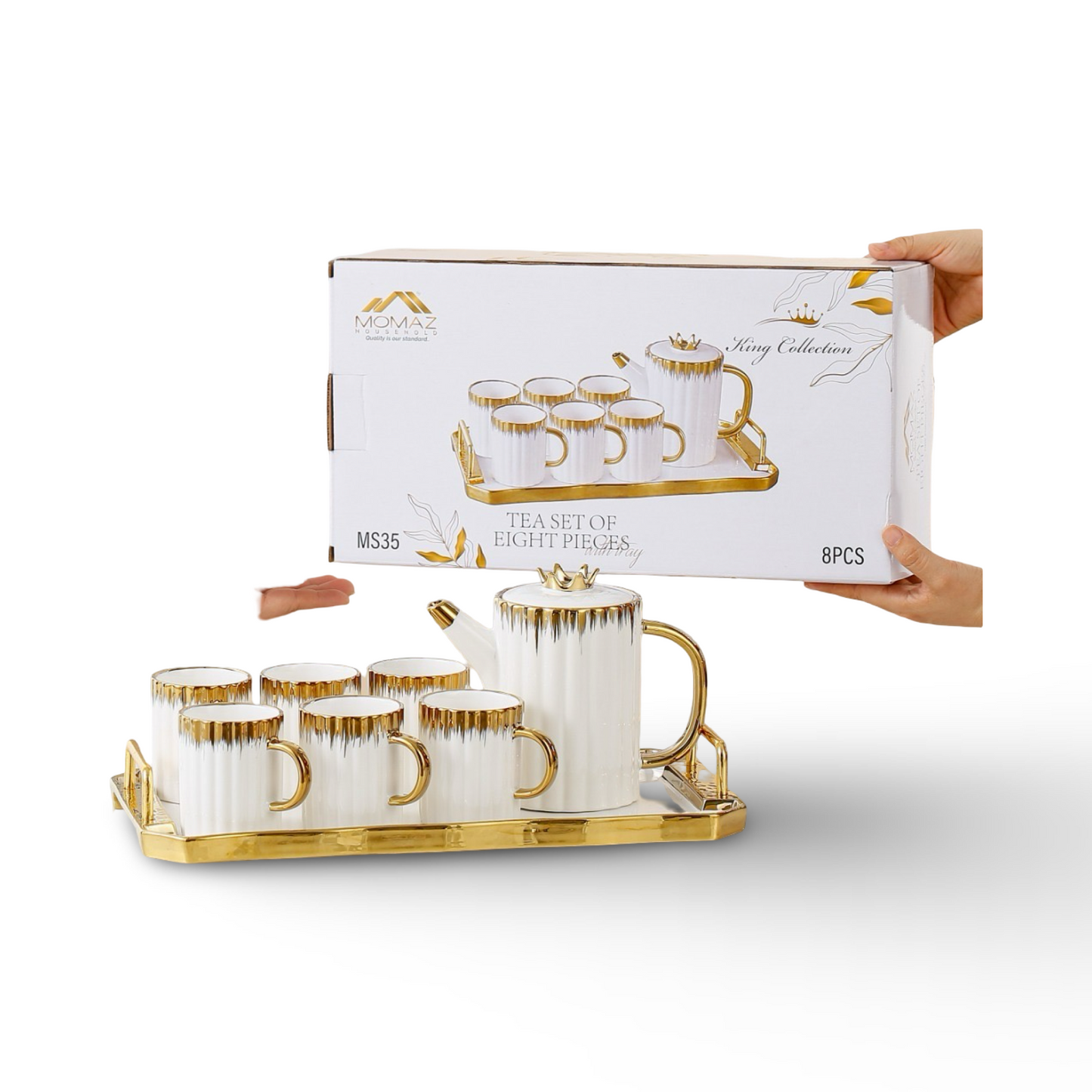 Momaz Nescafe Or Tea Set With Jug And Tray