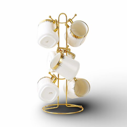 Momaz 6 Mug Set On Stand