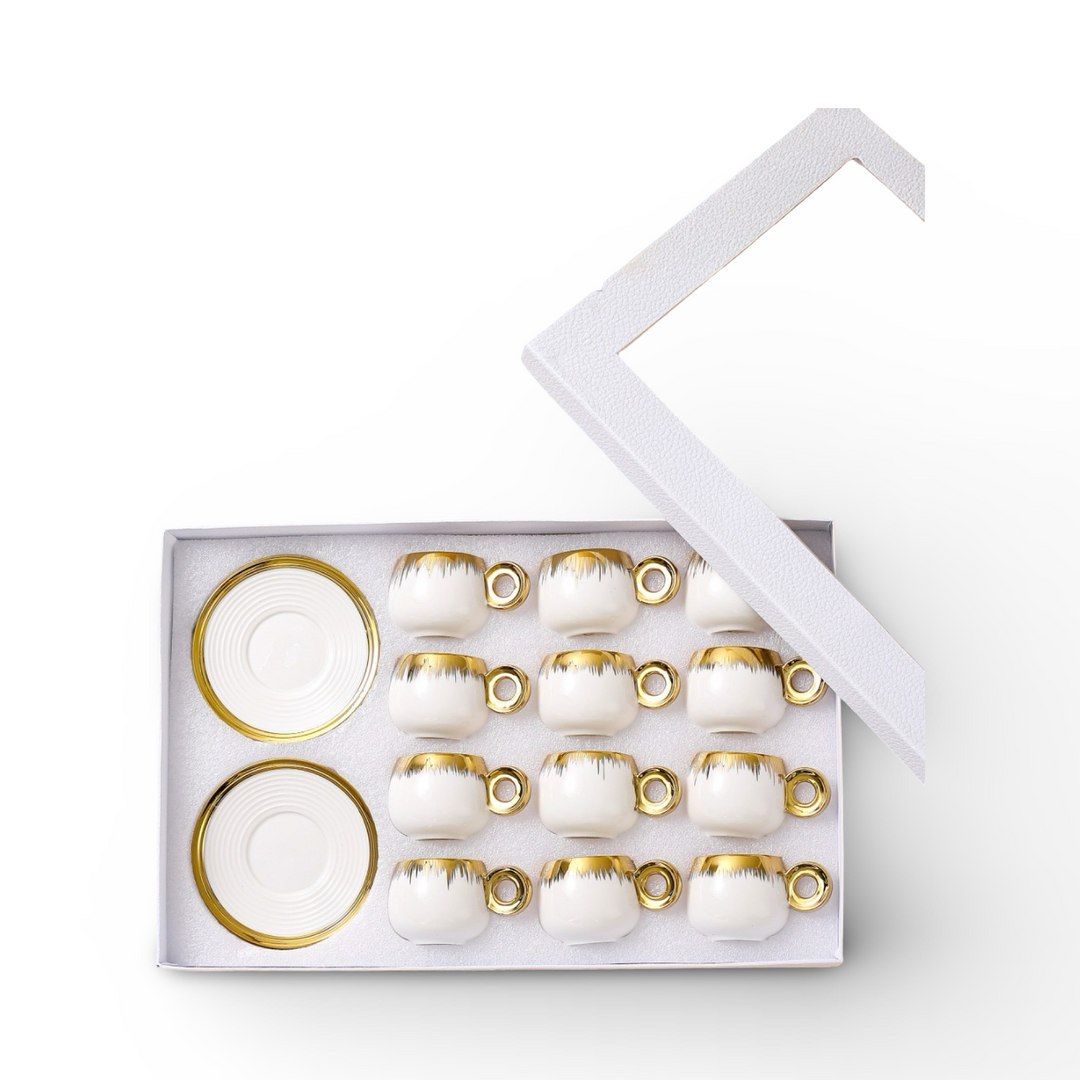 Momaz Coffee Cups with saucer 12Pcs