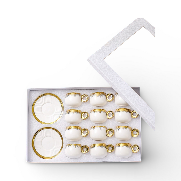 Momaz Coffee Cups with saucer 12Pcs