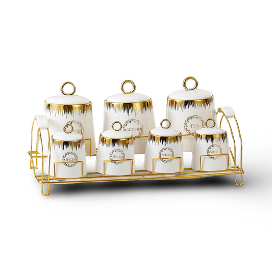 Momaz Porcelain Spice Set 7 Pieces