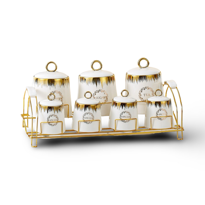 Momaz Porcelain Spice Set 7 Pieces