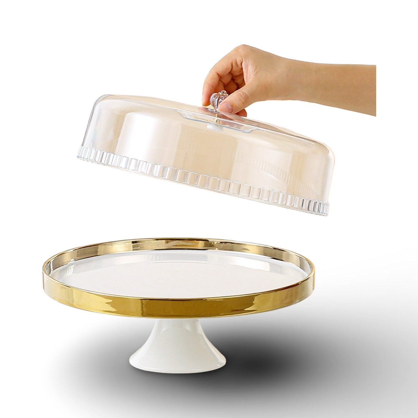 Momaz Golden Kato Canar cake On A Stand 11.5inch