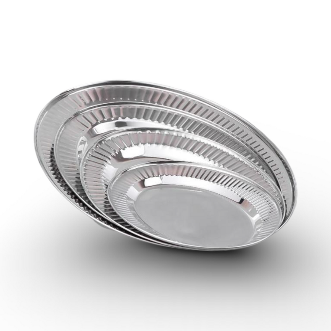 Momaz Stainless Steel Oval Serving Platters