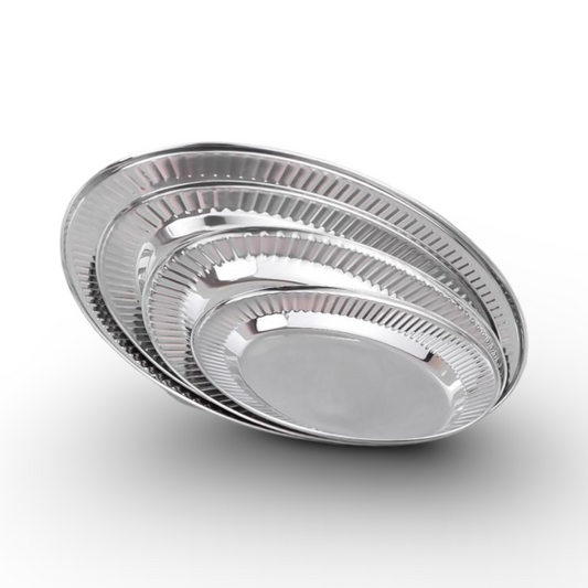 Momaz Stainless Steel Oval Serving Platters