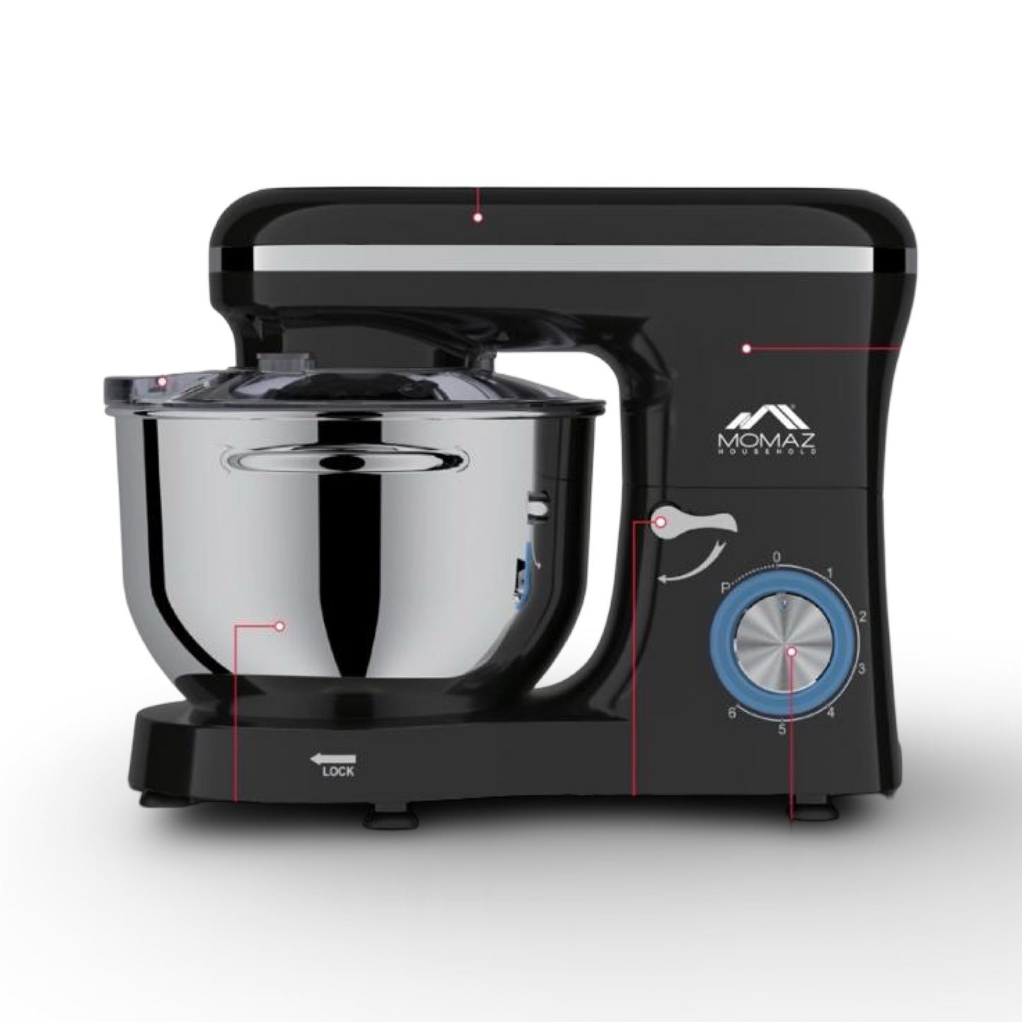 Momaz Electric Mixer 1900W 5.5L