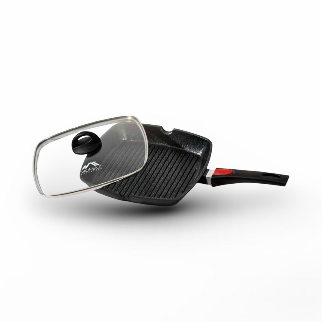 Momaz Grill Pan With Lid 28Cm