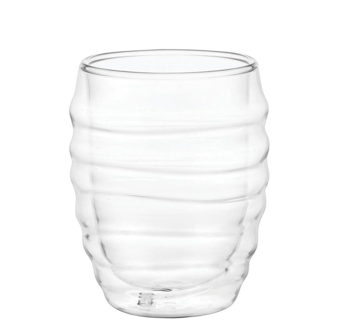 2 pcs. Wavy glass, double-walled 200 ml