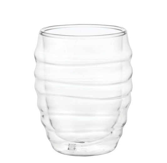 2 pcs. Wavy glass, double-walled 200 ml